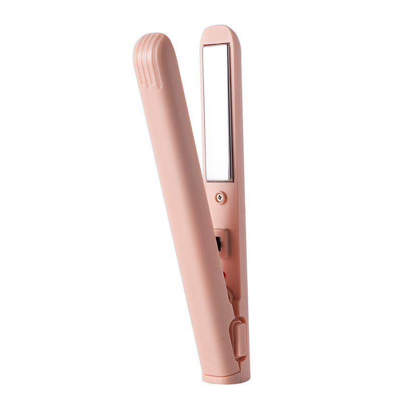 Dual-Use Portable USB Hair Curler & Straightener