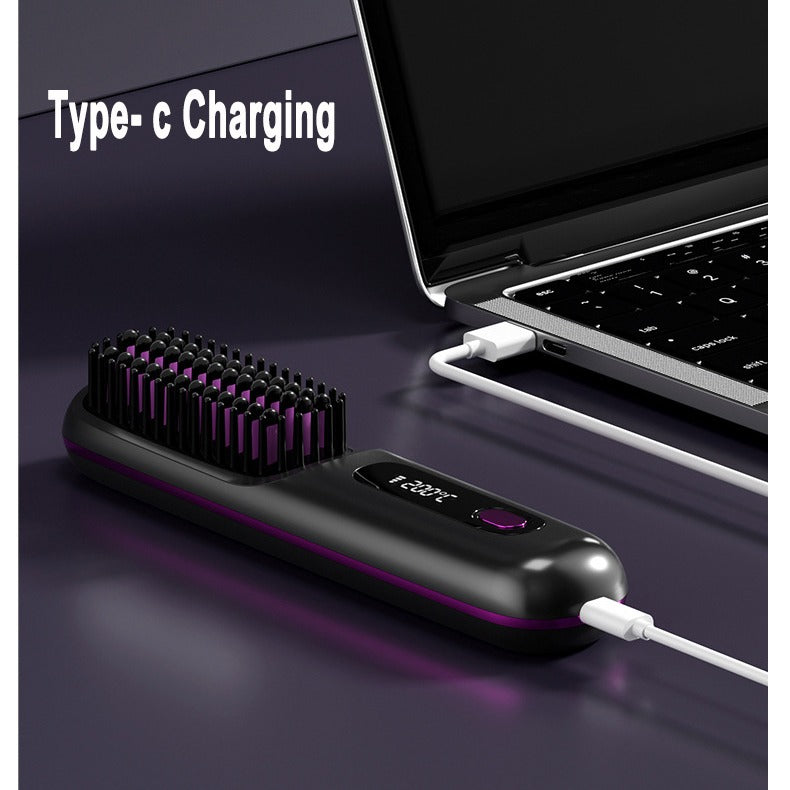 2-in-1 Wireless Hair Straightener Comb