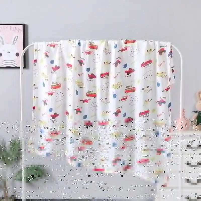 Toalla de baño para bebés de doble capa de gasa, 110 x 120 cm