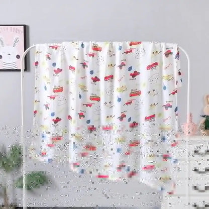 Toalla de baño para bebés de doble capa de gasa, 110 x 120 cm