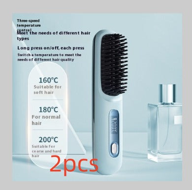 2-in-1 Wireless Hair Straightener Comb