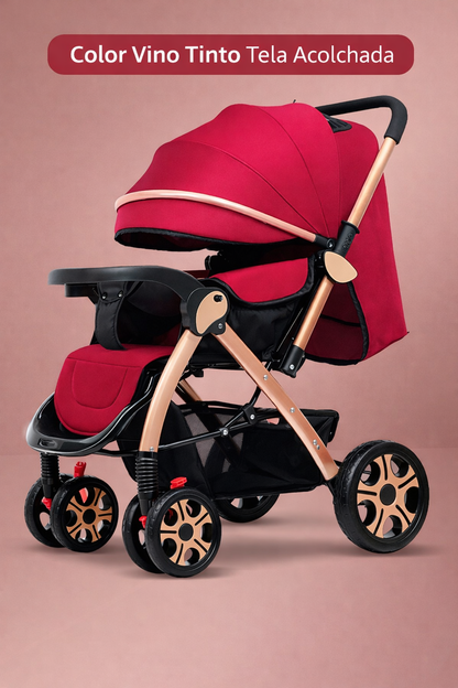 Cochecito convertible ligero para bebés con plegado en un solo clic