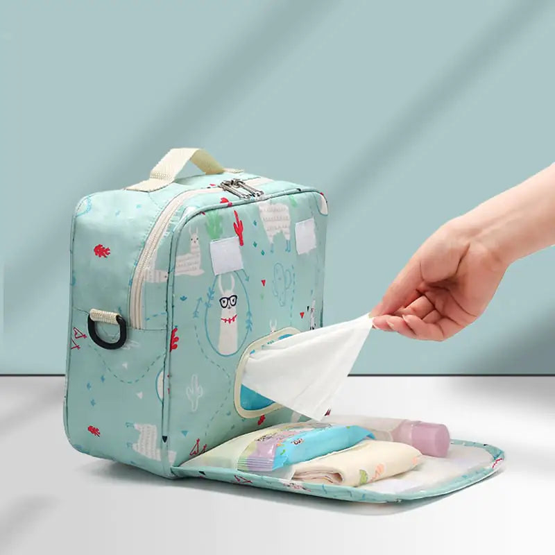 Bolsa portátil grande para guardar pañales de bebé