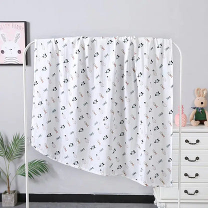 Toalla de baño para bebés de doble capa de gasa, 110 x 120 cm