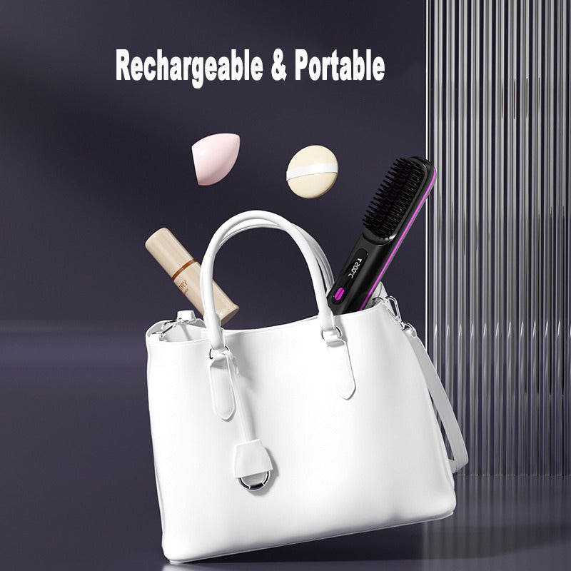 2-in-1 Wireless Hair Straightener Comb
