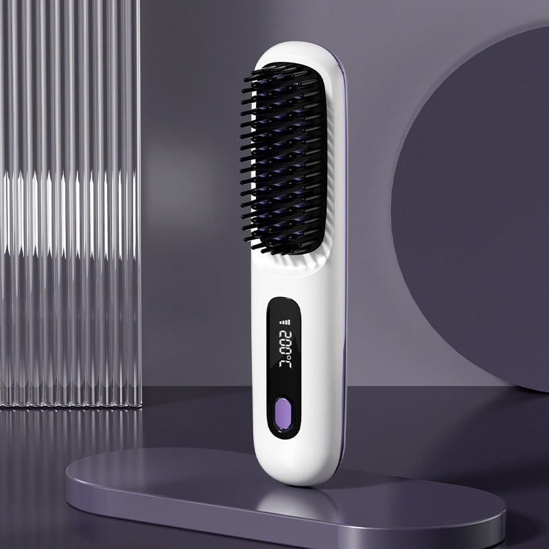 2-in-1 Wireless Hair Straightener Comb